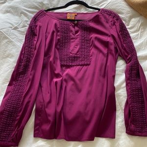 Purple Tory Burch blouse